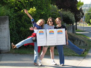 2004-03-26 HEU-Camosun protest line 2004
