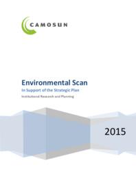 Environmental Scan in Support of the Strategic Plan - 2015