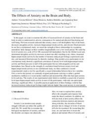 J Camosun Psyc Res Volume 3, Issue 1, 2021