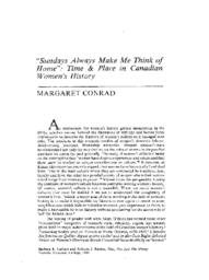01 'Sundays Always Make Me Think of Home': Time & Place in Canadian Women's History