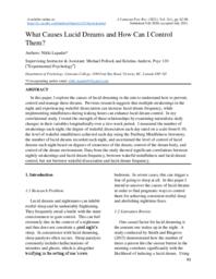 What Causes Lucid Dreams and How Can I Control Them?