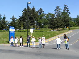 2004 HEU/Camosun Protest Line at Lansdowne and Interurban Campus