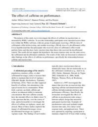 The Effect of Caffeine on Performance