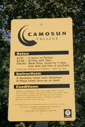 2006 Interurban Campus Signages - A parking sign