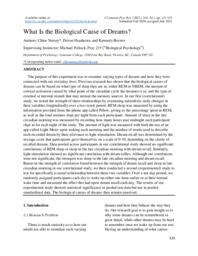 What Is the Biological Cause of Dreams?