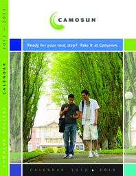 Camosun College Academic Calendar 2012-2013
