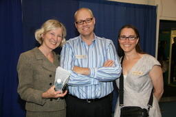 2008 June Graduation Ceremony Helpers - Susan Hadden (Director, Communications) & Davit Sovka (Associate Director, Communication