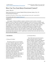 How Can You Gain Better Emotional Control?