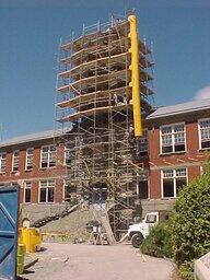 1999 Young Building during the renovation - Exterior