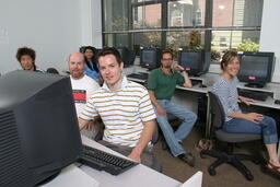 2006 Access Students at Lansdowne Campus - Computer Lab from front