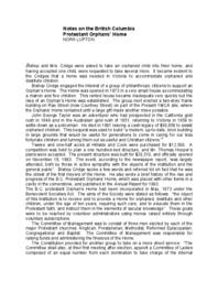 03 Notes on the British Columbia Protestant Orphans’ Home