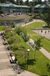 2006 Interurban Campus Exterior Photo from roof of LACC Building - Huber Hall and Technology Building