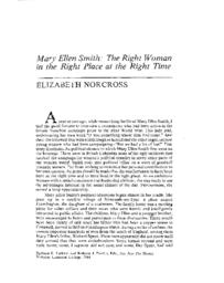 25 Mary Ellen Smith: The Right Woman in the Right Place at the Right Time