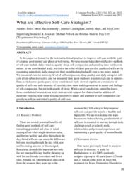 What are Effective Self-Care Strategies?