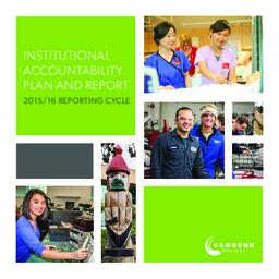 Institutional Accountability Plan and Report - 2015/16