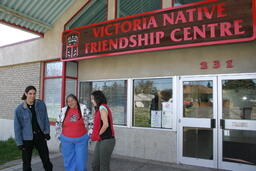 2006 Native Friendship Center Access at Victoria Native Friendship Center - 3 people at Enterance