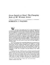 08 From Pastels to Chisel: The Changing Role of BC Women Artists