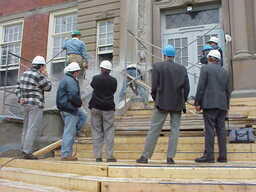 1999 Young Building during the renovation - Exterior