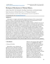 Biological Mechanism of Mental Illness