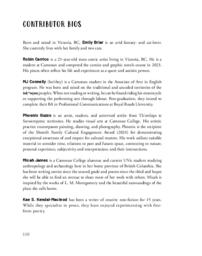 Contributor Bios